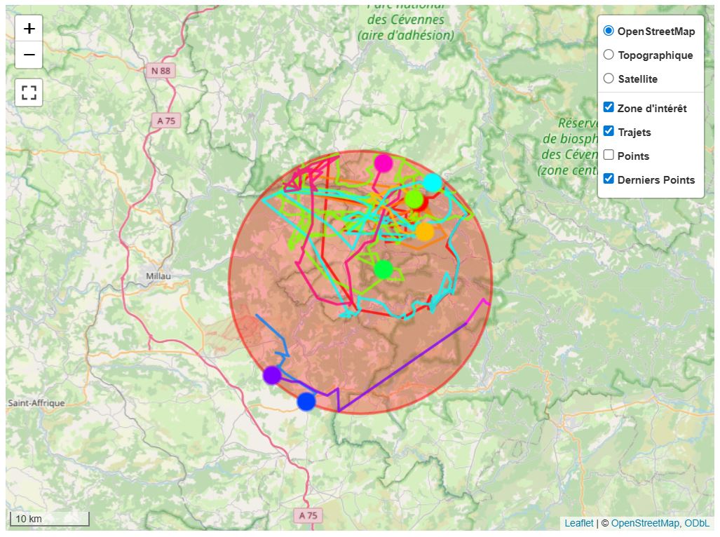 Carte par zone